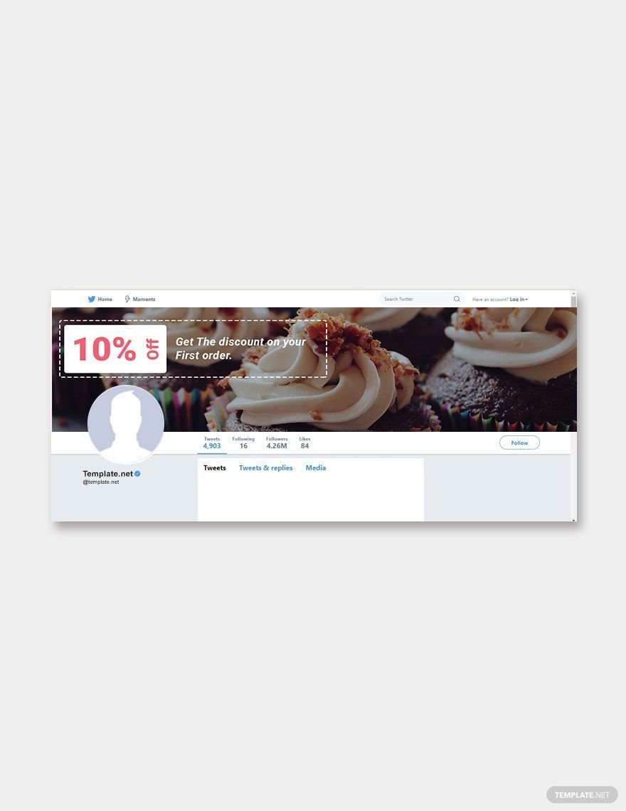 Bakery Twitter Cover Template