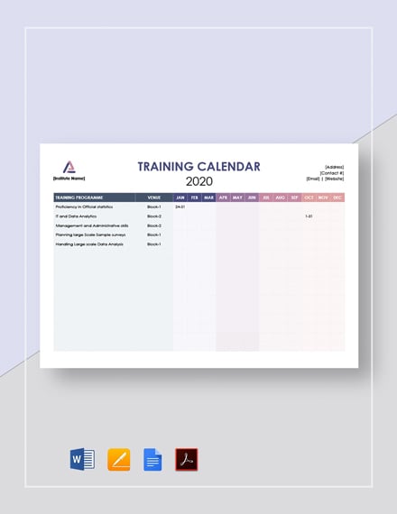 18-training-calendar-templates-free-downloads-template