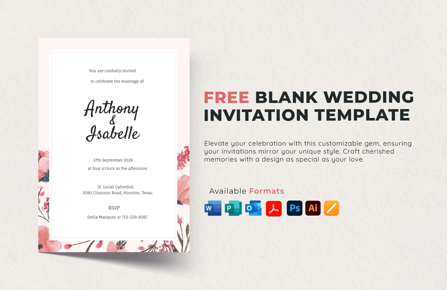 download adobe illustrator wedding invitation template