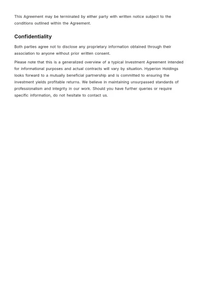 Free Professional Investor Contract Note Template to Edit Online