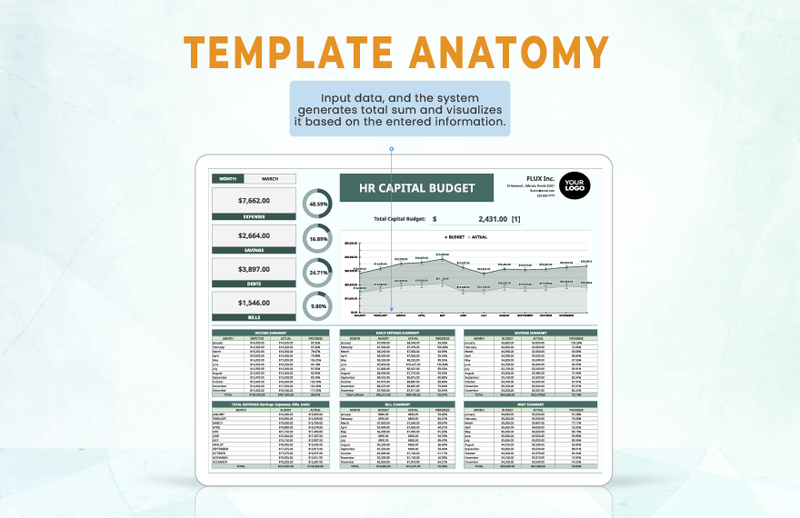 HR Capital Budget Template