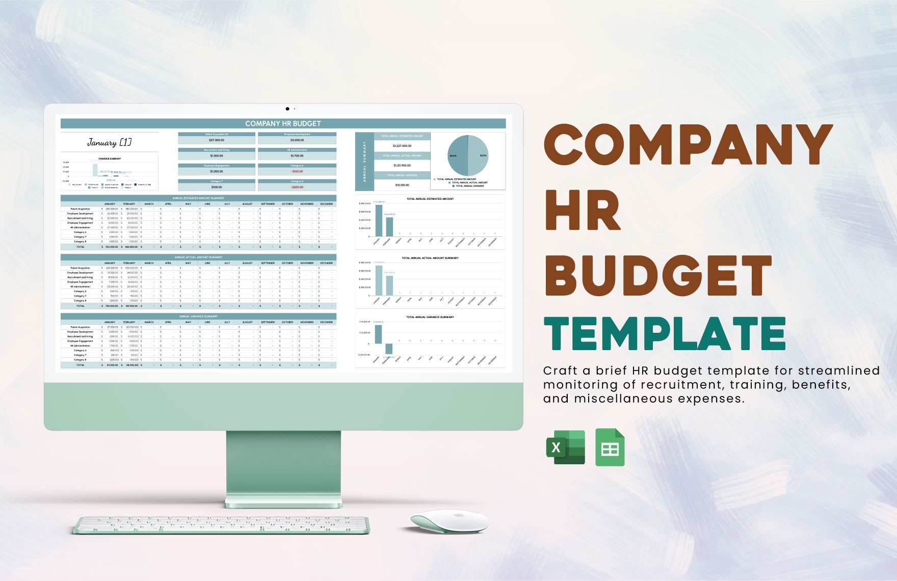 Company HR Budget Template in Excel, Google Sheets - Download | Template.net