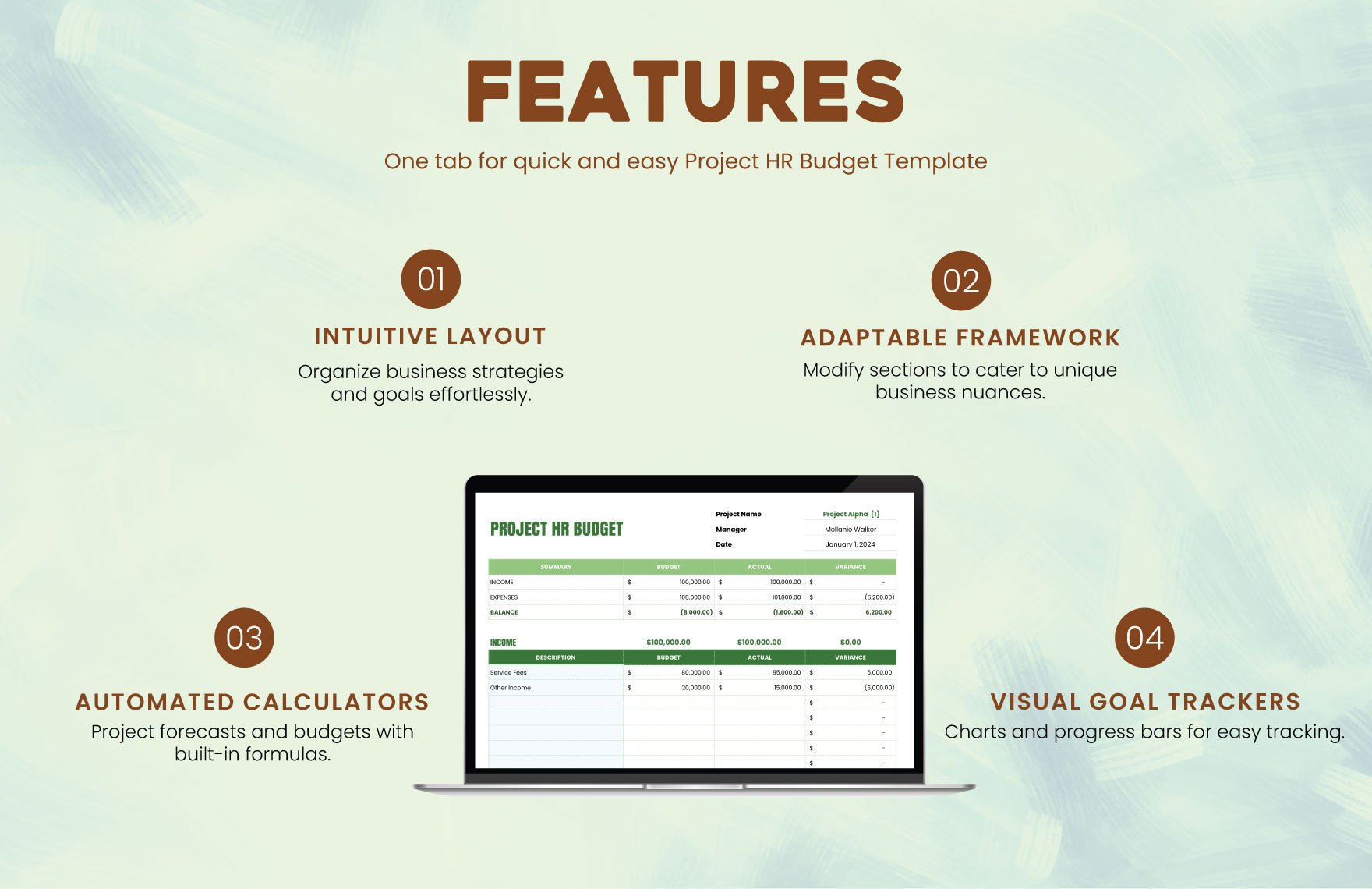Project HR Budget Template