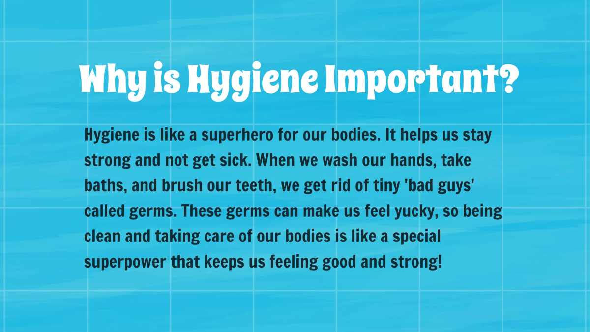 Free Personal Hygiene Template to Edit Online