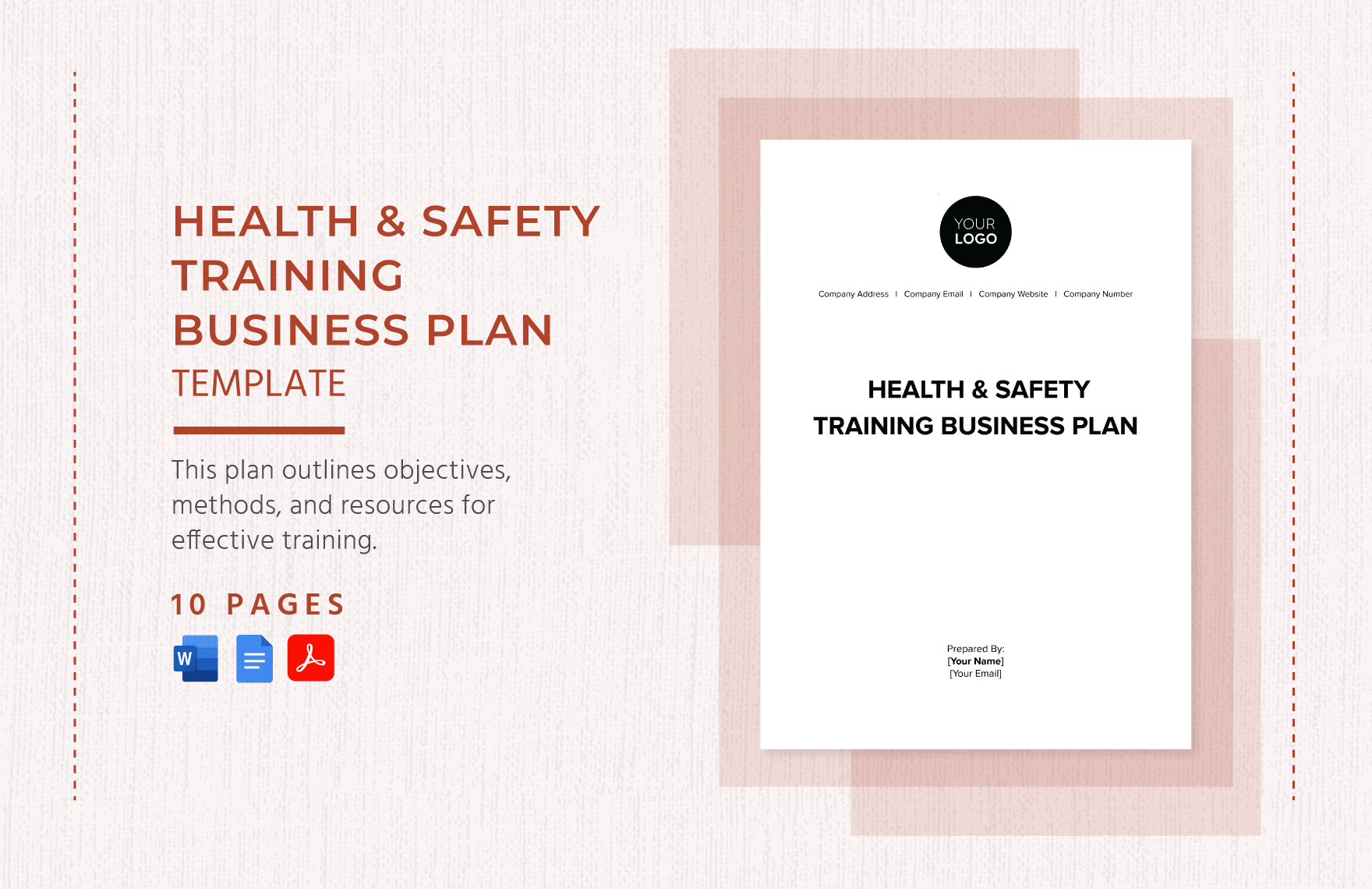 Health & Safety Training Business Plan Template