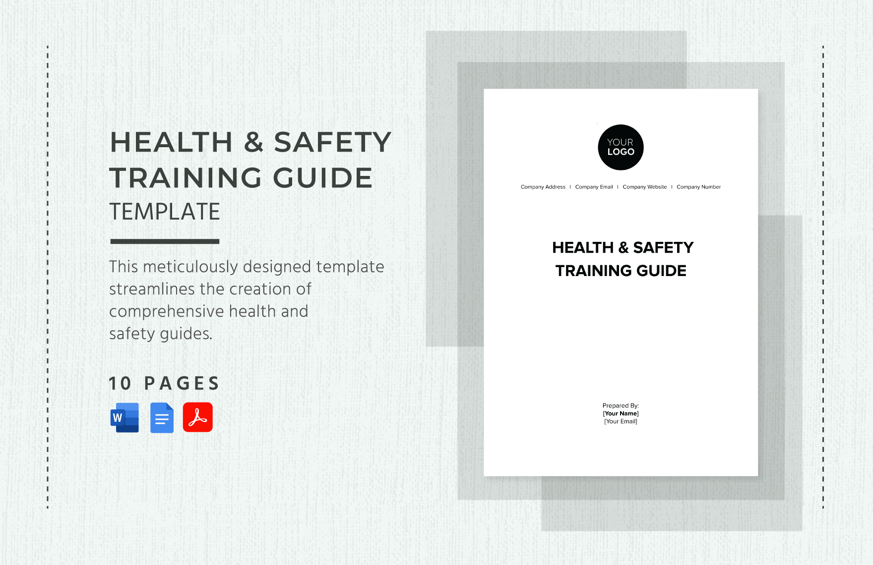 Health & Safety Training Guide Template in Word, Google Docs, PDF