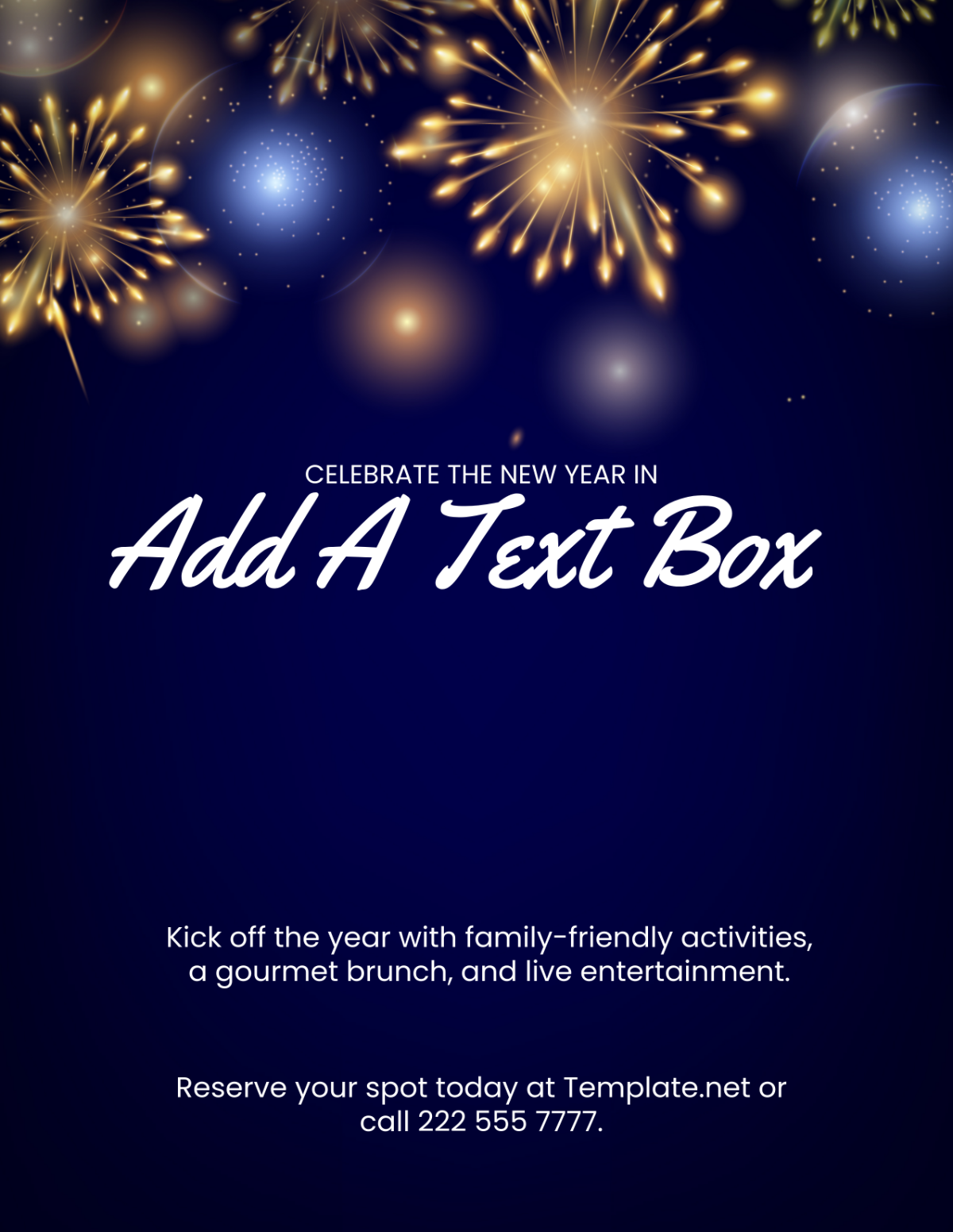 Free New Year Event Flyer Template - Edit Online & Download