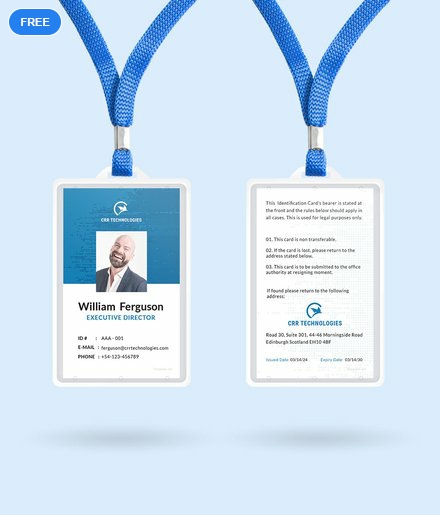 Modern ID Card Template - Edit Online & Download Example | Template.net