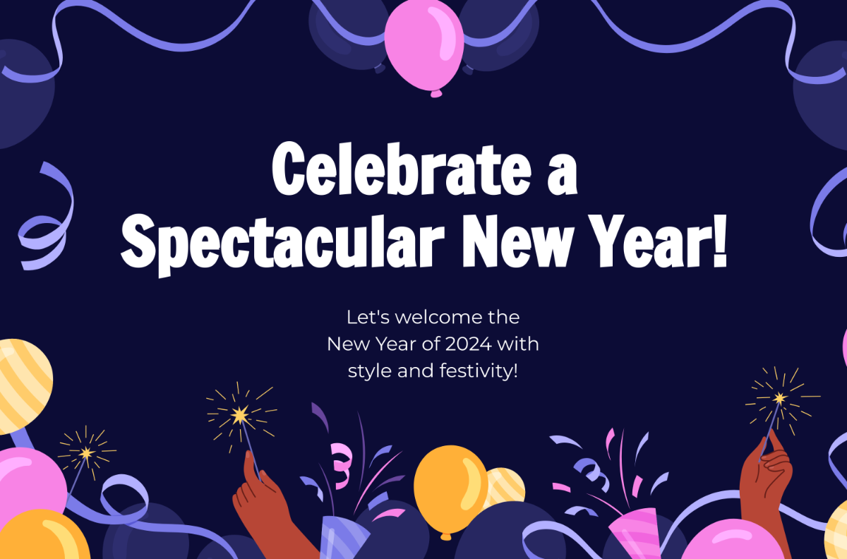 Free Creative New Year Banner Template