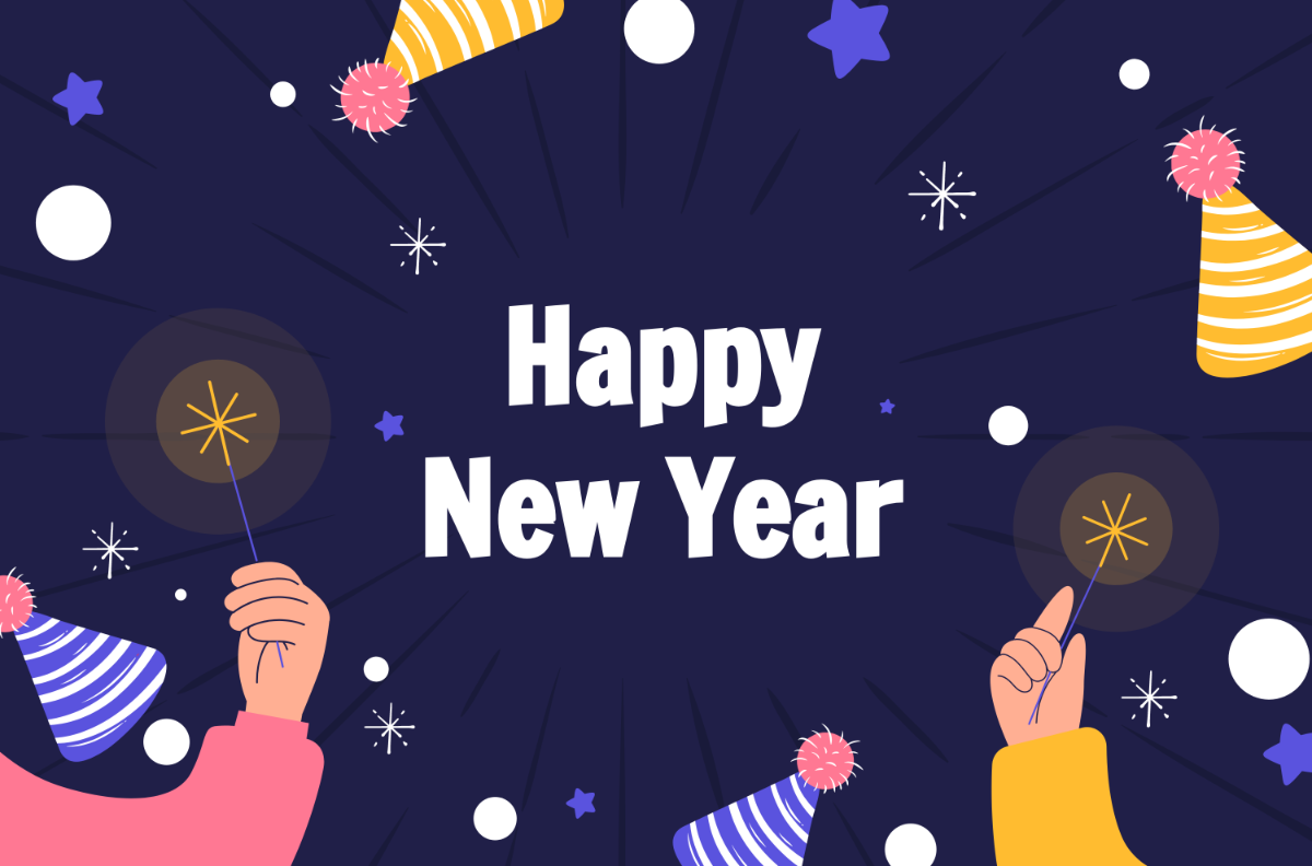 Free New Year Banner Clip Art Template