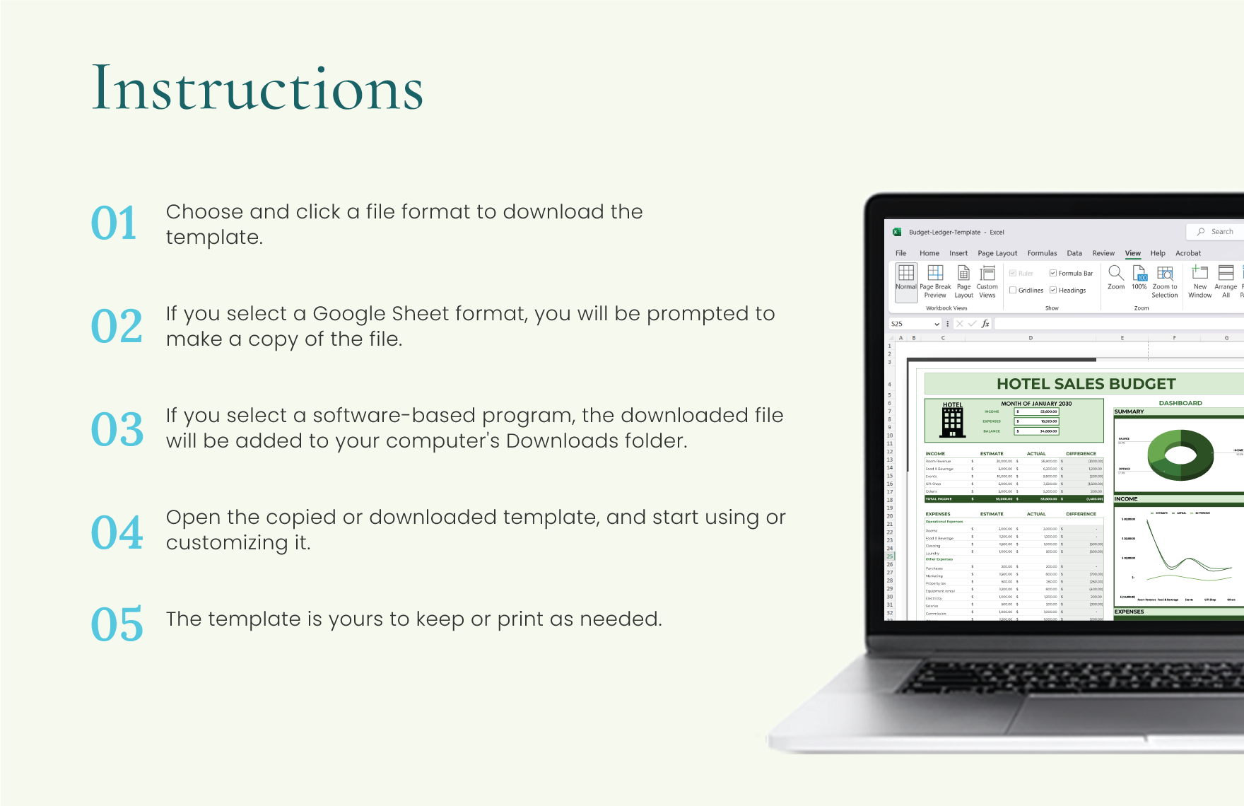 Hotel Sales Budget Template - Download in Word, Google Docs, Excel, PDF ...