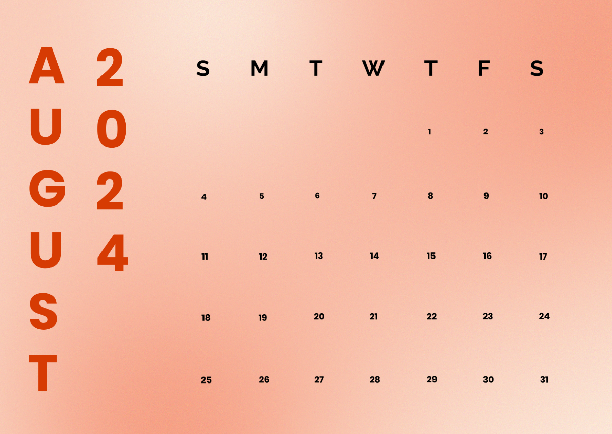 August Calendar 2024 Template