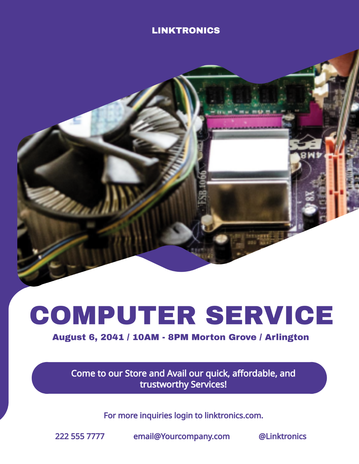 Computer Repair Services Flyer Template