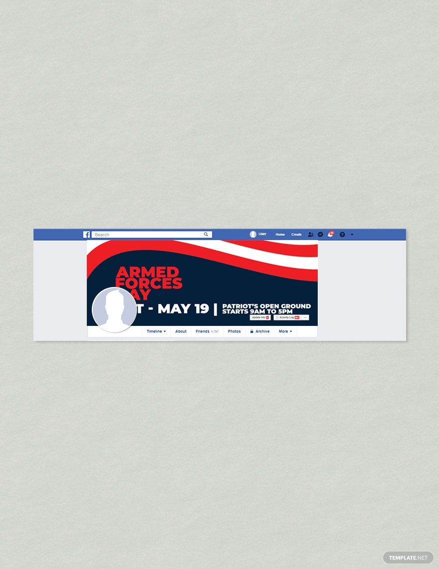 Armed Forces Day Facebook Cover Template