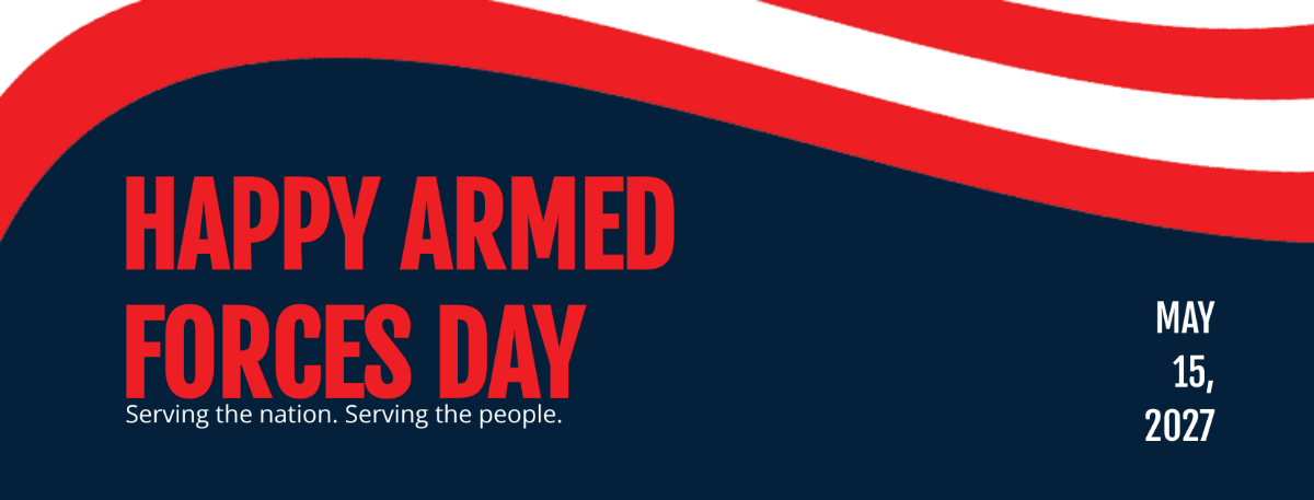 Armed Forces Day Facebook Cover Template