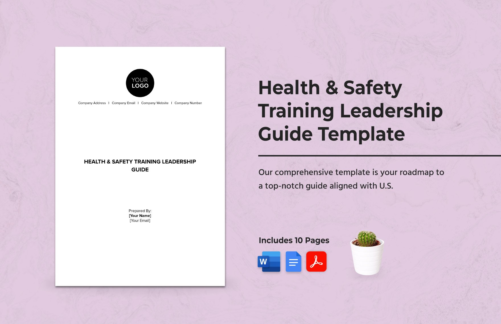 Health & Safety Training Leadership Guide Template in Word, Google Docs, PDF