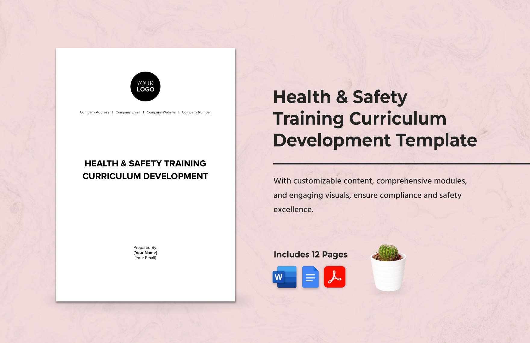 Health & Safety Training Curriculum Development Template