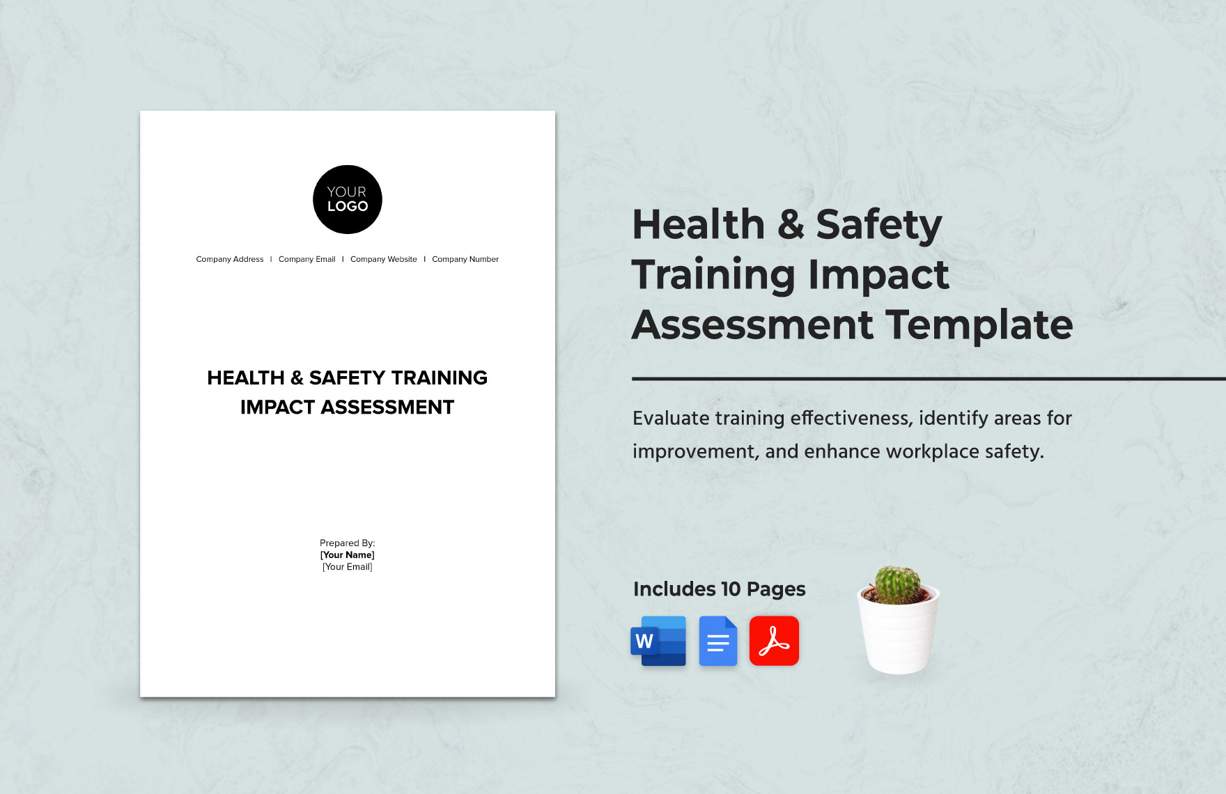 Health & Safety Training Impact Assessment Template in Word, Google Docs, PDF