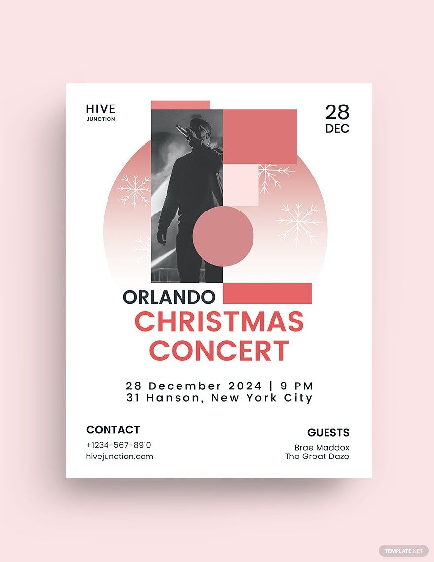 Christmas Concert Flyer Template
