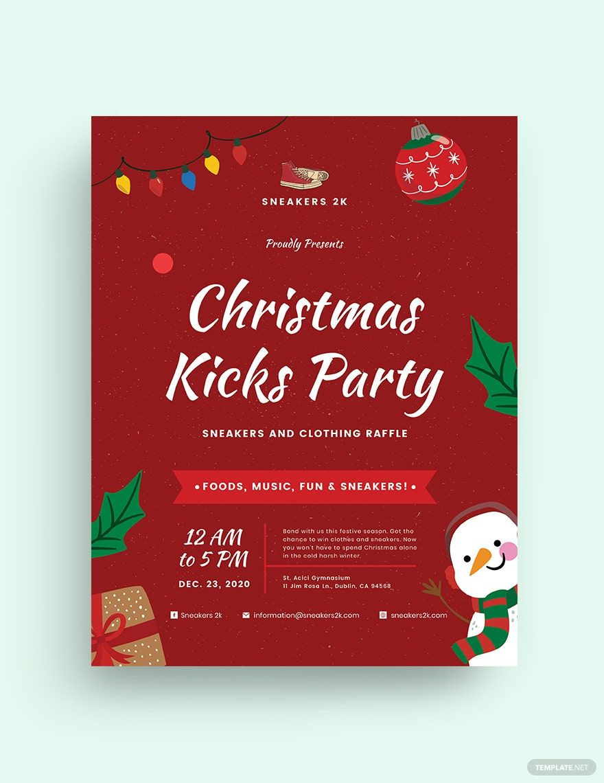 Download Christmas Kicks Flyer Template