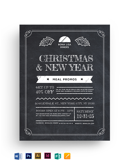christmas-new-year-chalk-flyer-template