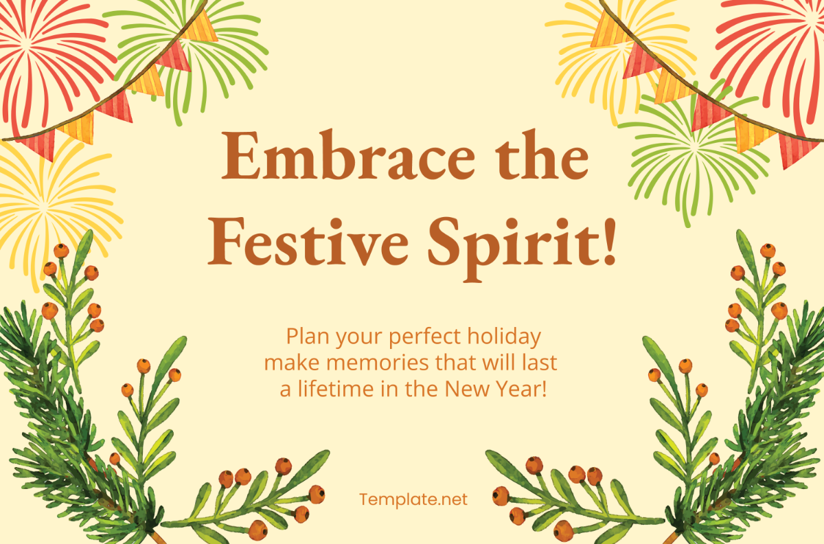 New Year Holiday Banner Template