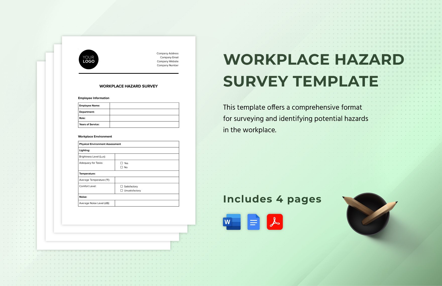 Workplace Hazard Survey Template