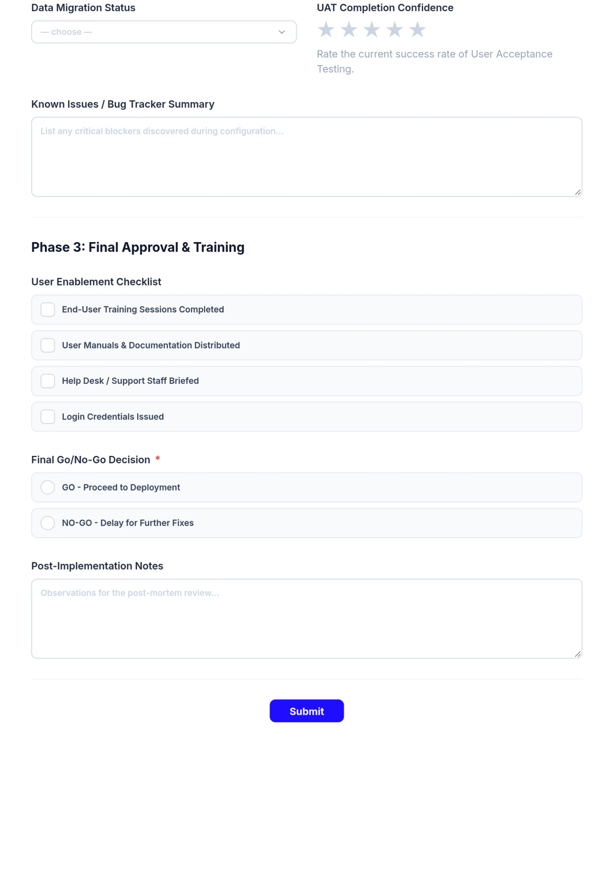 Free Software Implementation Checklist Template & AI Maker Free Software Implementation Checklist Template & AI Maker