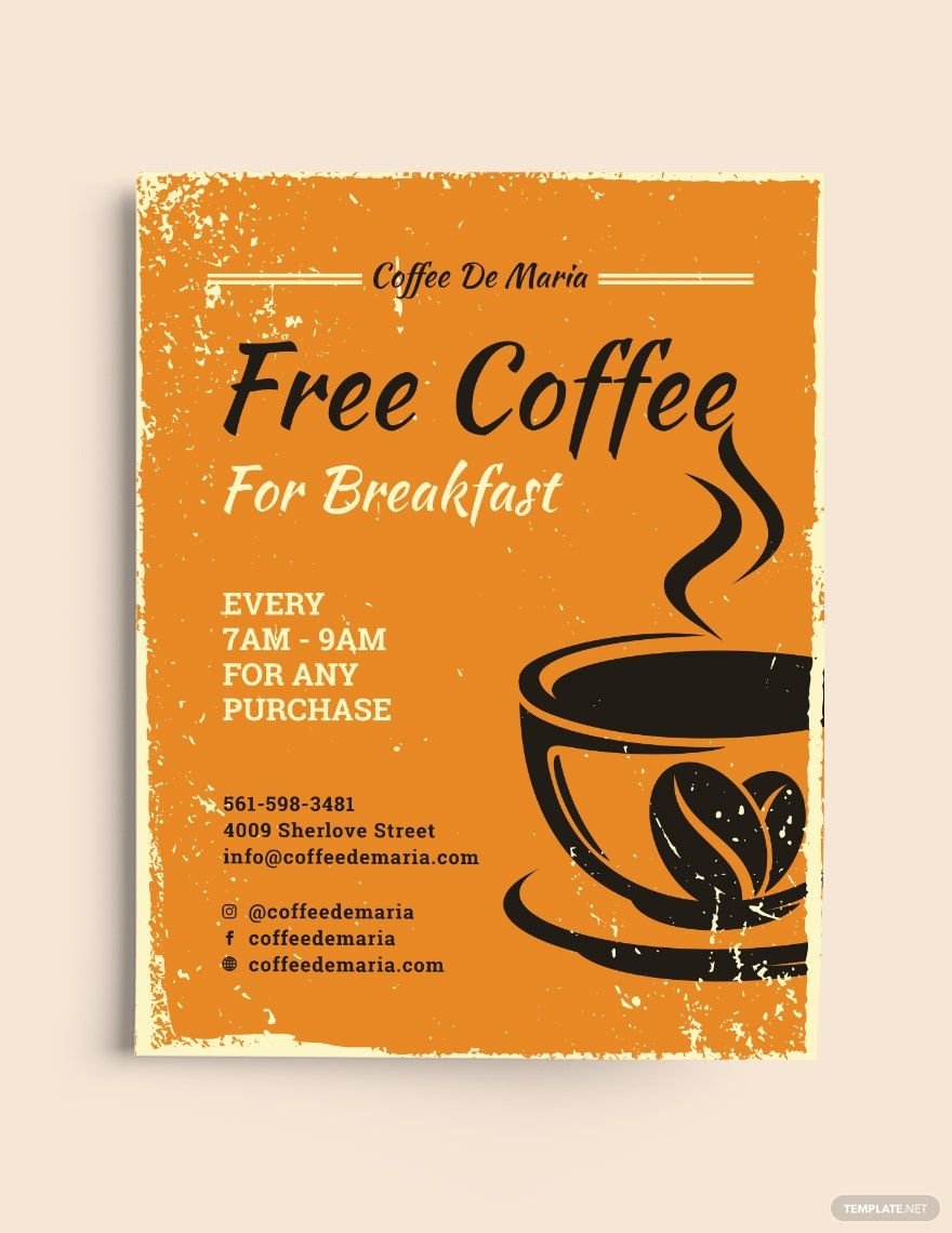Retro CoffeeShop Flyer Template