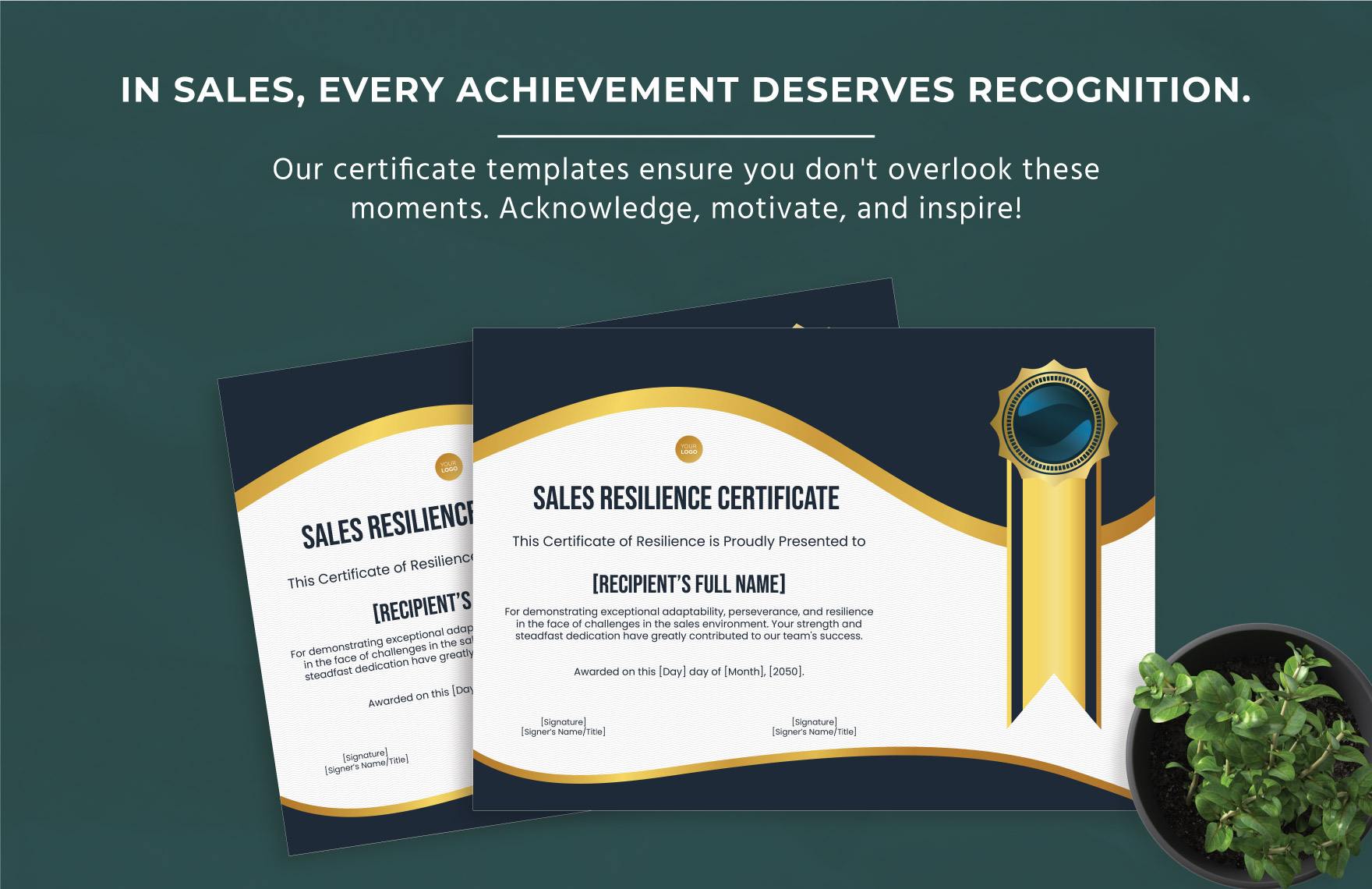 Sales Resilience Certificate Template - Download in Word, PDF ...