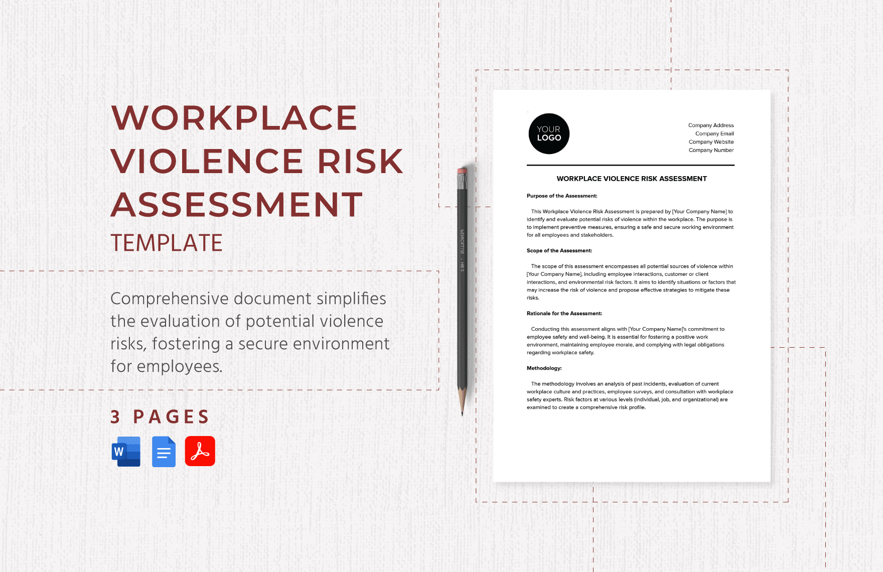 Workplace Violence Risk Assessment Template in Word, Google Docs, PDF