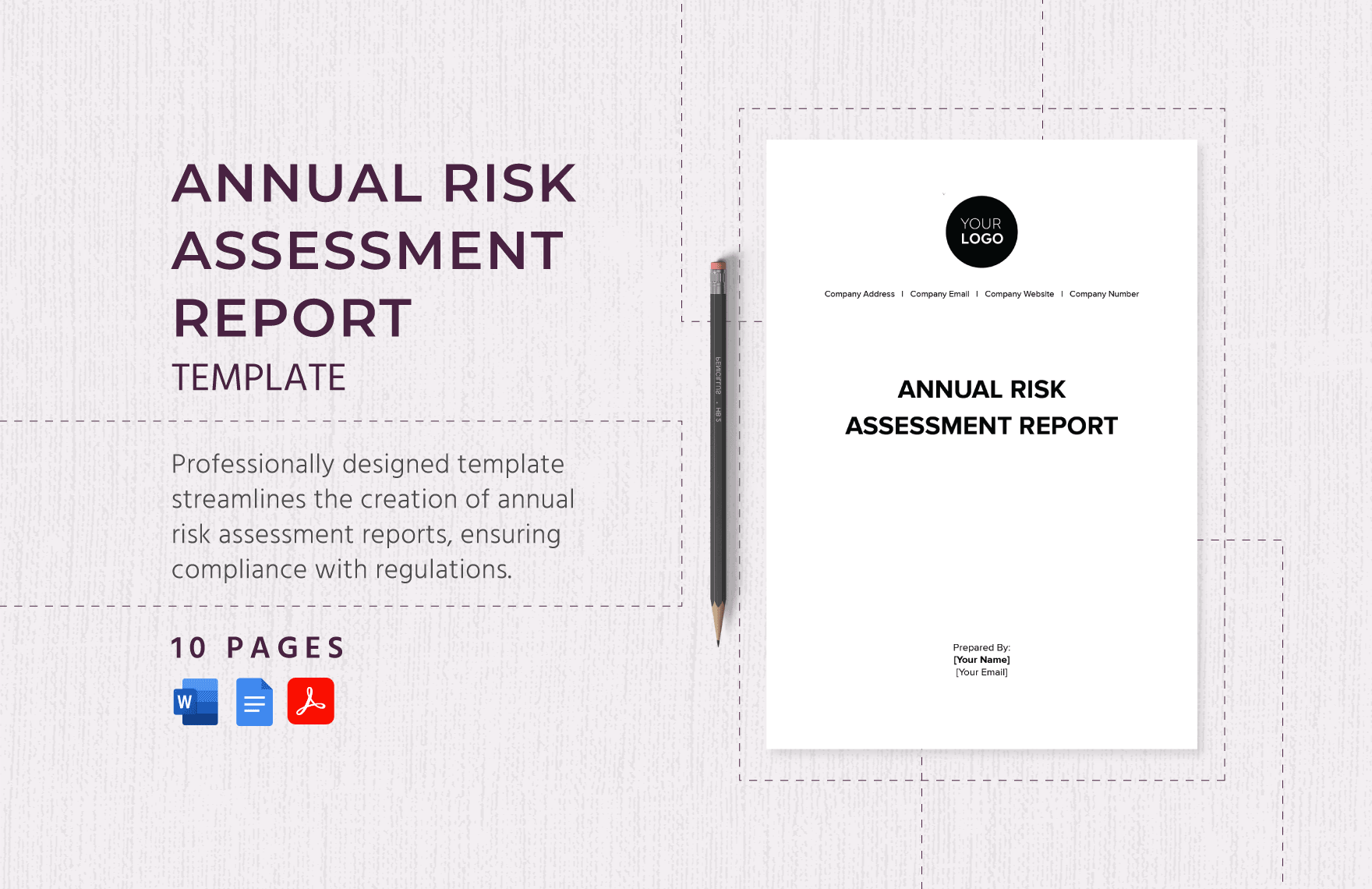 Annual Risk Assessment Report Template