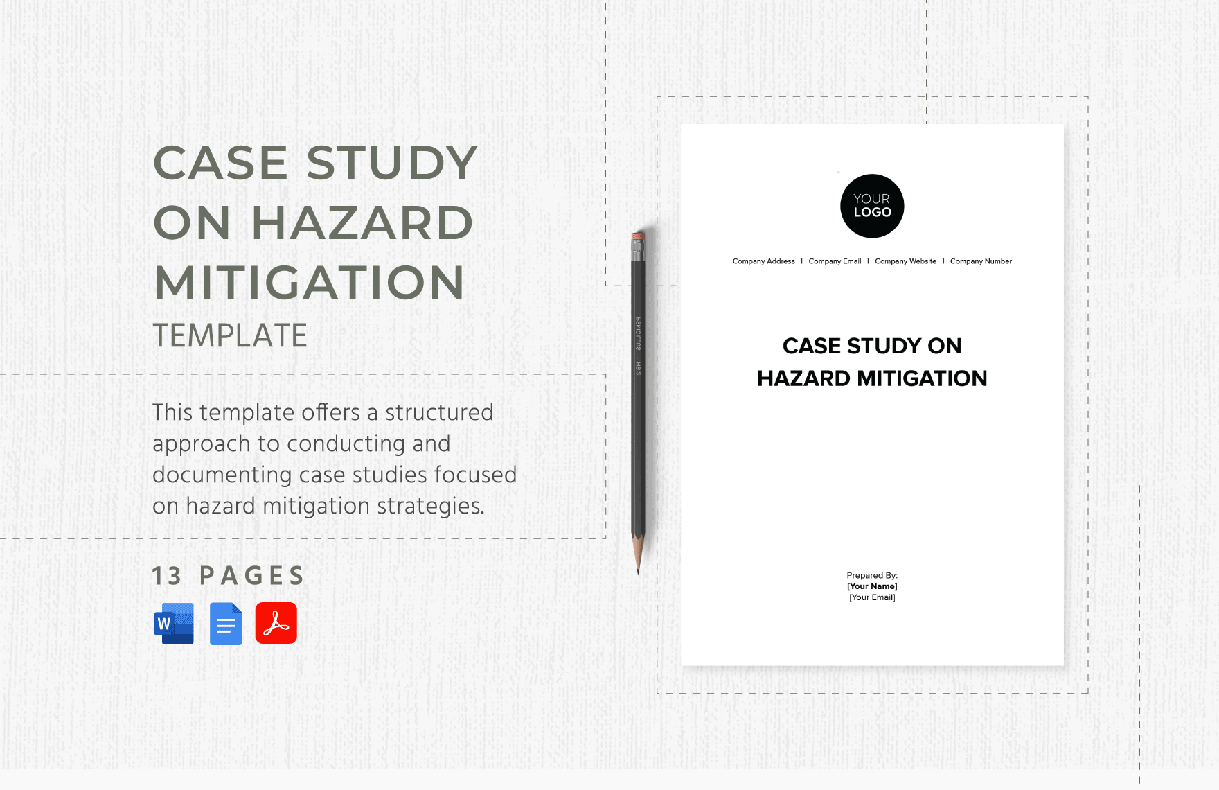Case Study on Hazard Mitigation Template in Word, Google Docs, PDF