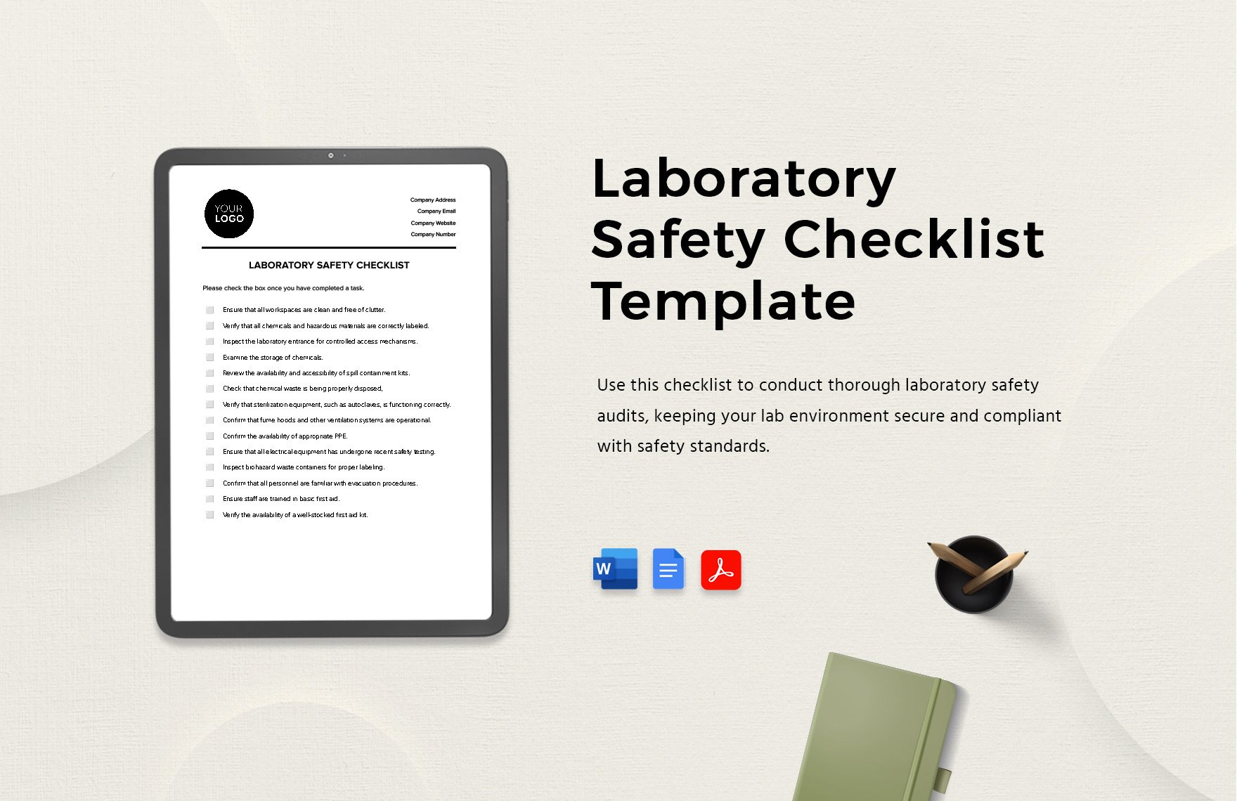 Laboratory Safety Checklist Template