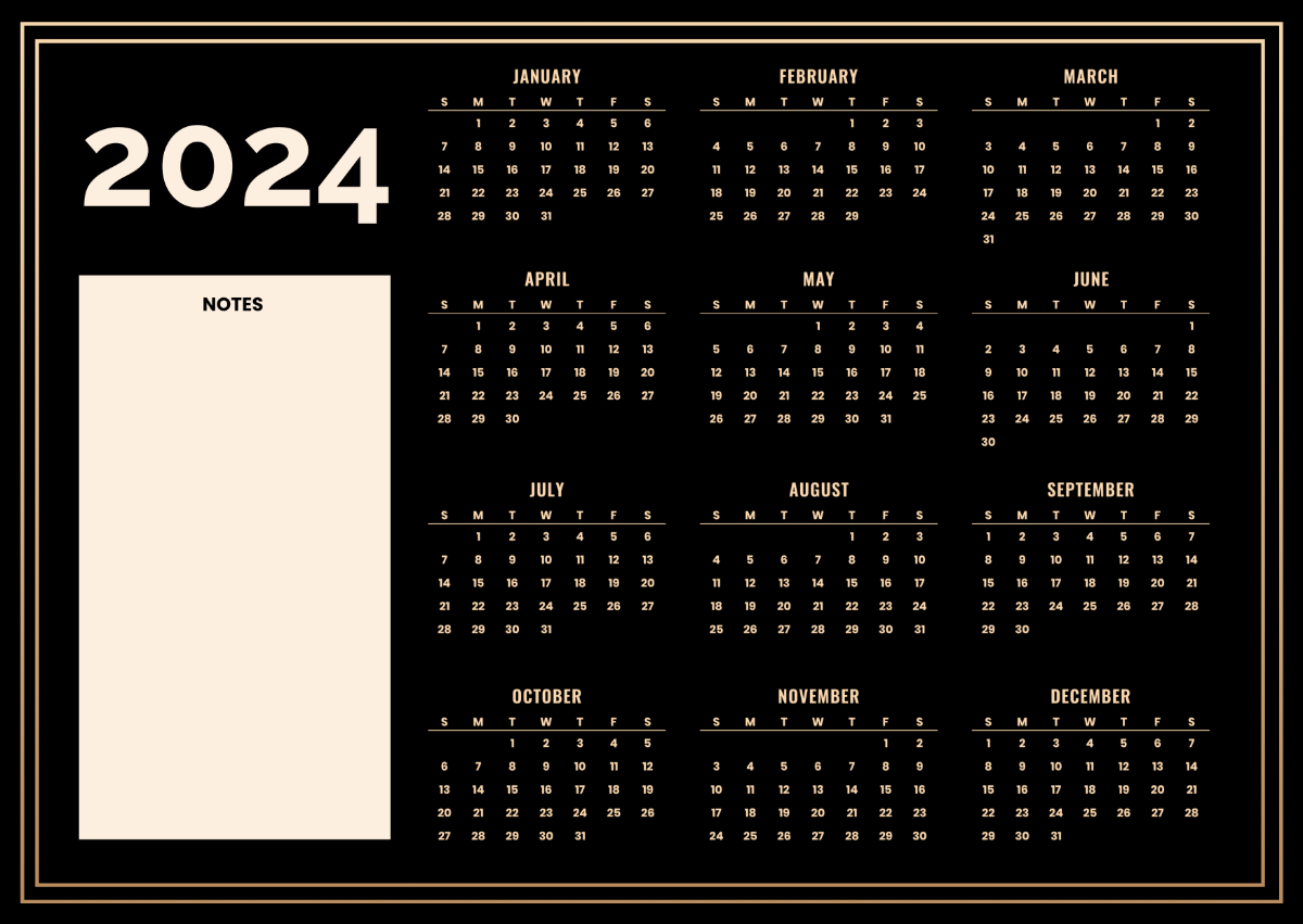 FREE calendar 2024 Templates & Examples Edit Online & Download