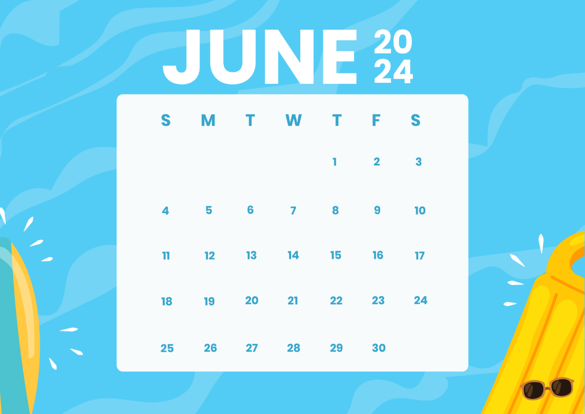 June Calendar 2024 Template