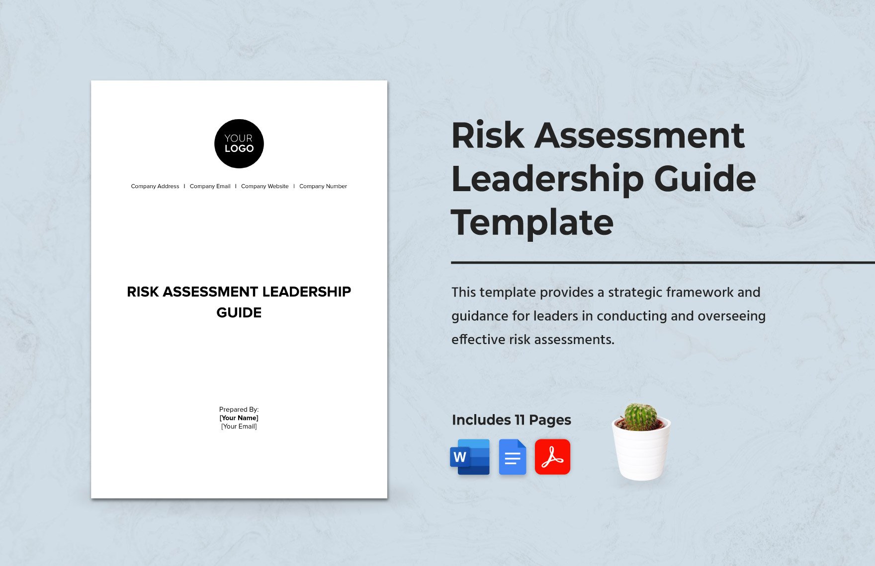 Risk Assessment Leadership Guide Template in Word, Google Docs, PDF