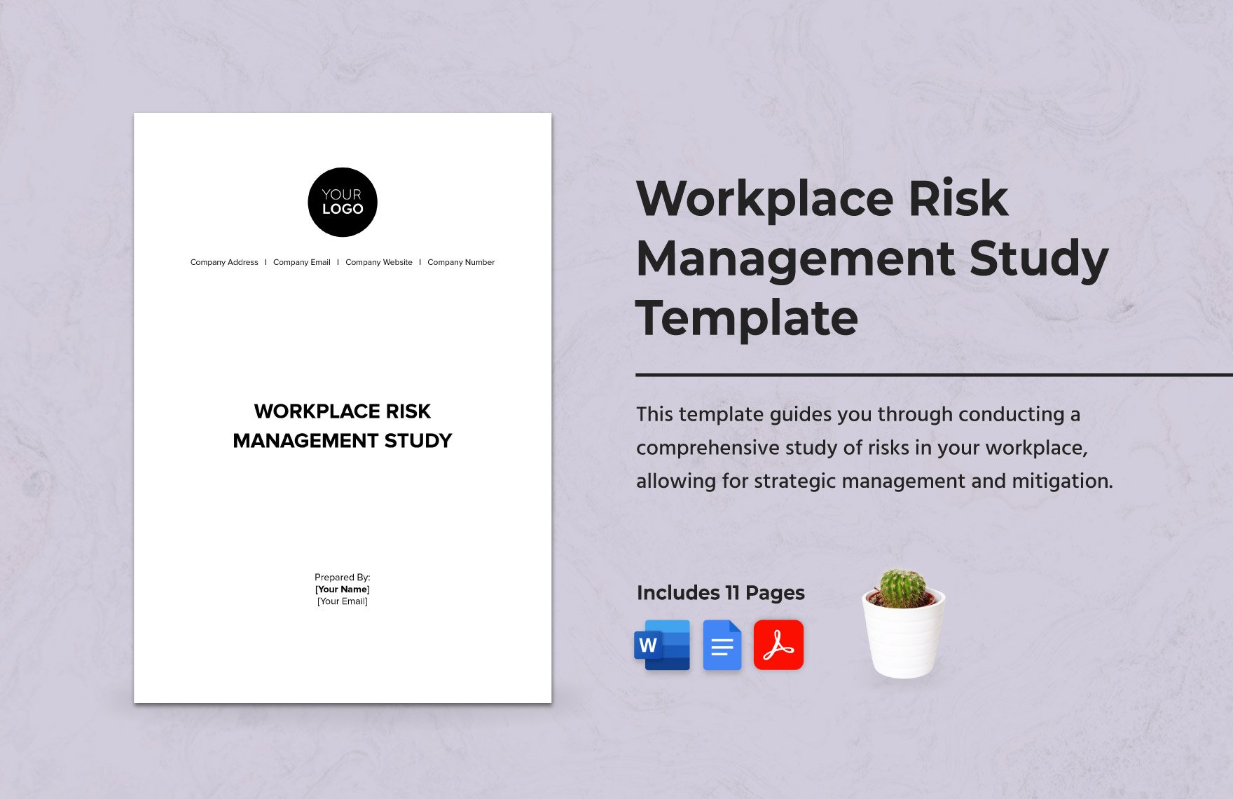 Workplace Risk Management Study Template in Word, Google Docs, PDF