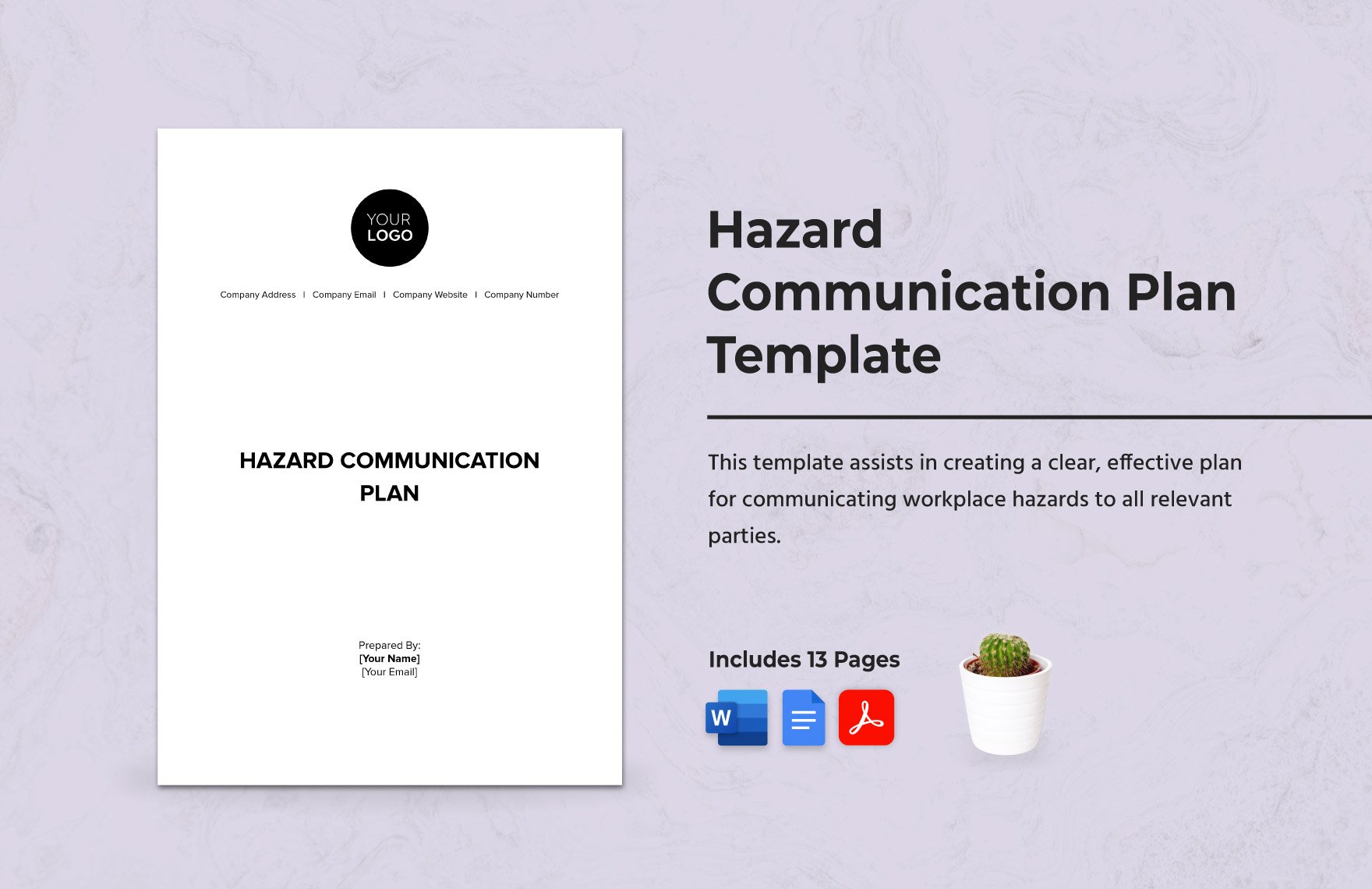 Hazard Communication Plan Template