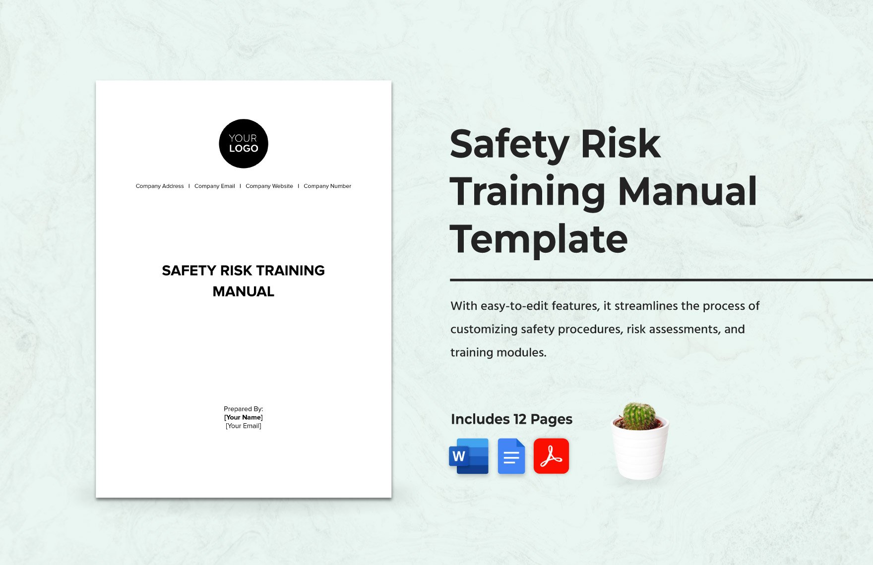Safety Risk Training Manual Template