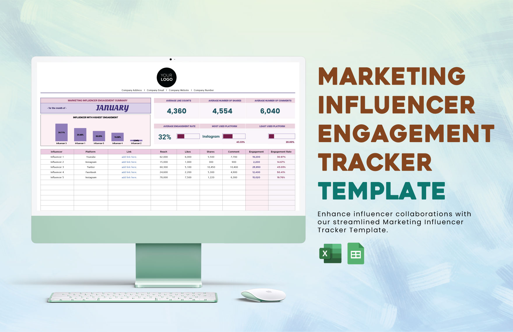 Free Editable Engagement Templates In Excel To Download