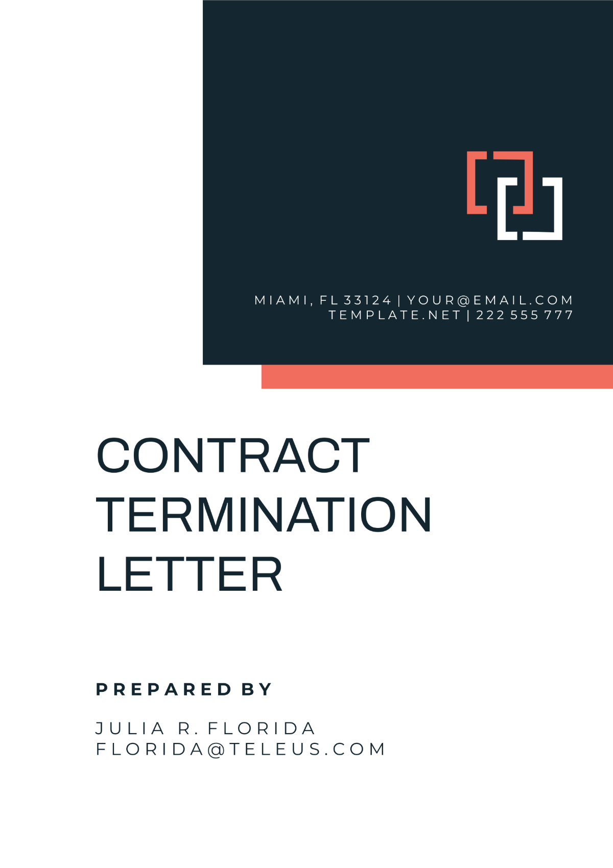 Contract Termination Letter Template - Edit Online & Download Example ...