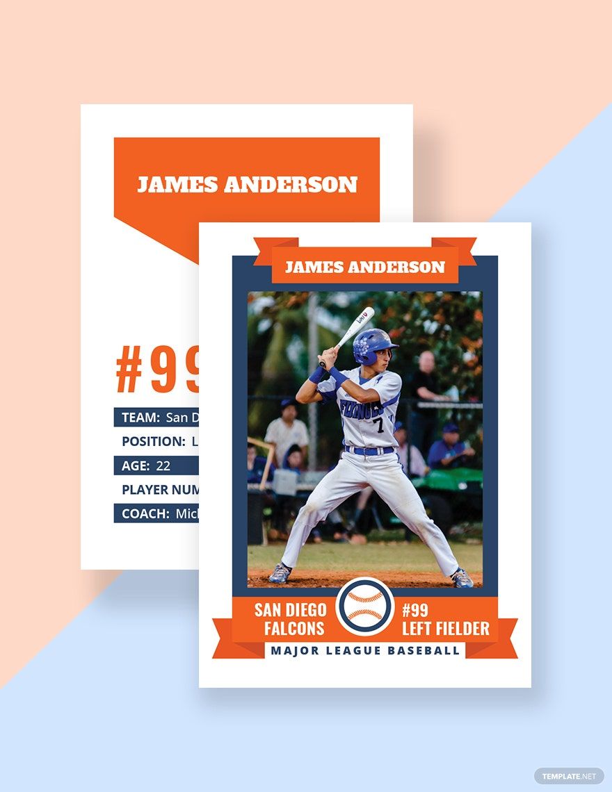 Trading Card Template in Illustrator - Download | Template.net