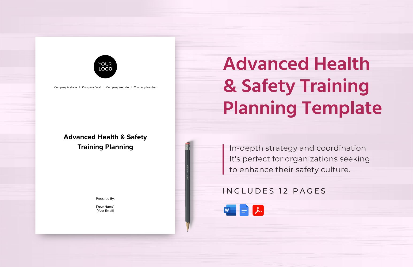 Advanced Health & Safety Training Planning Template in Word, Google Docs, PDF