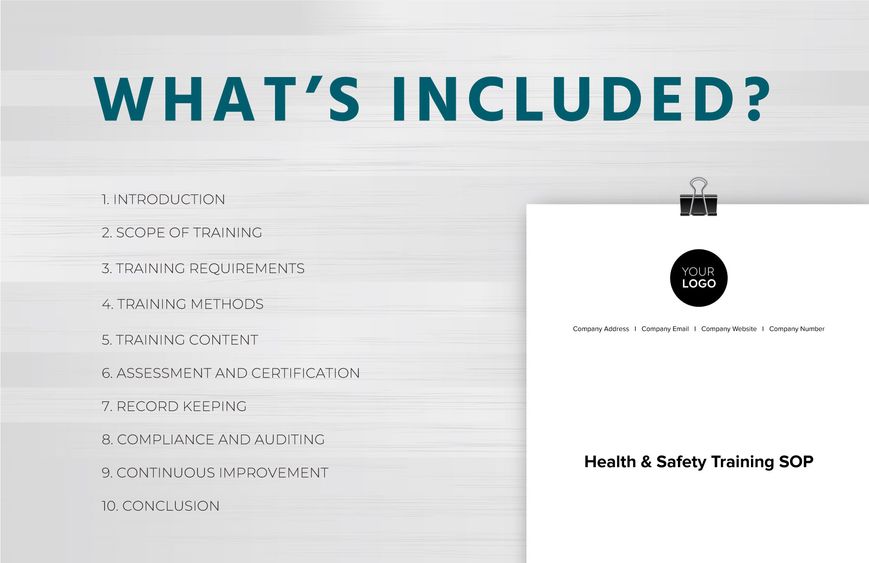 Health & Safety Training SOP Template