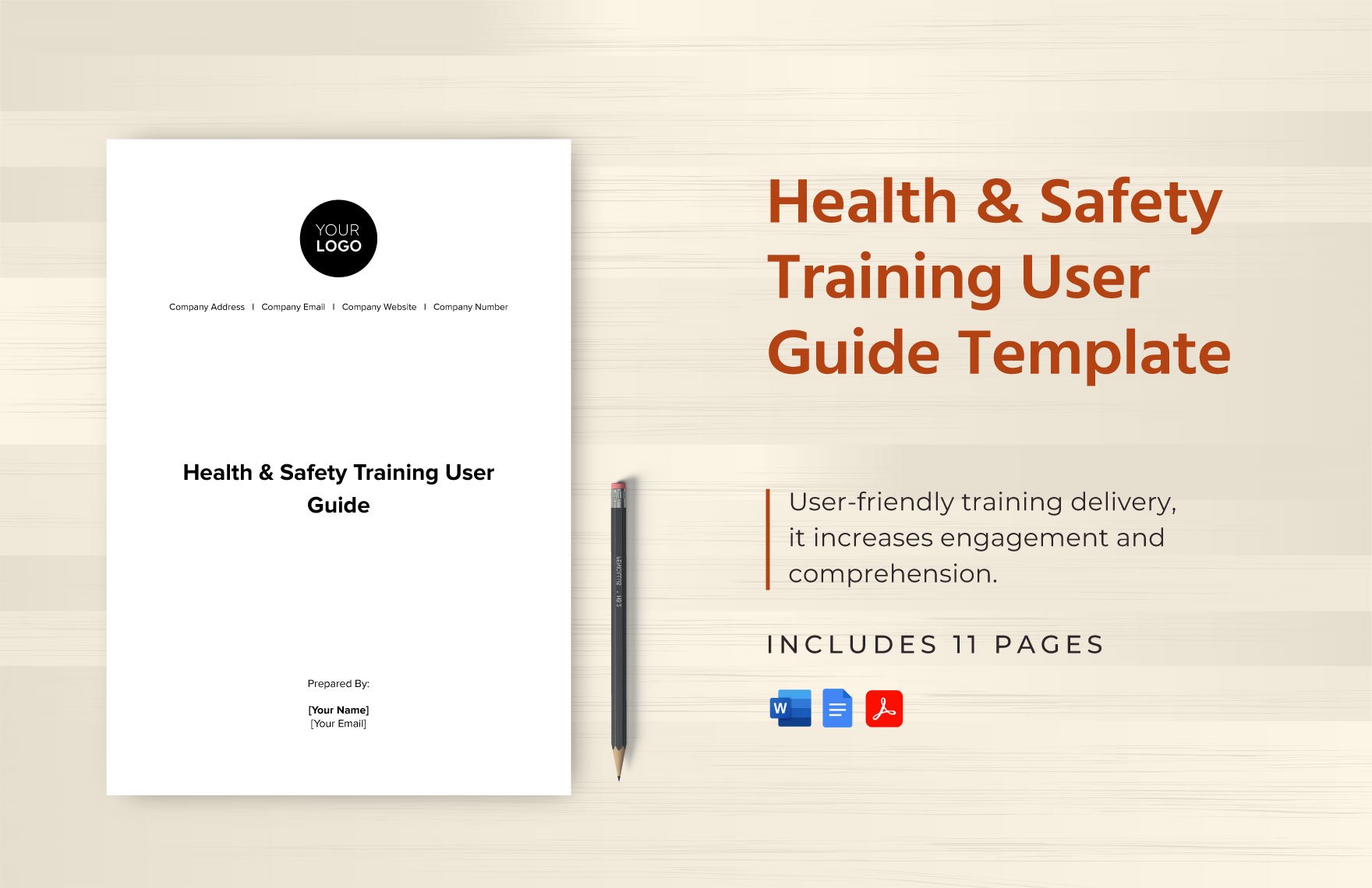 Health & Safety Training User Guide Template in Word, Google Docs, PDF