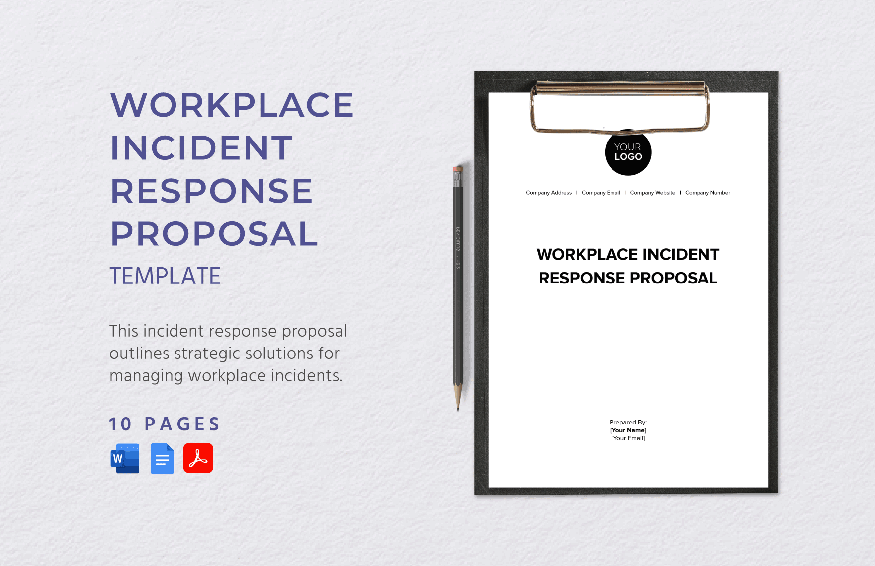 Workplace Incident Response Proposal Template