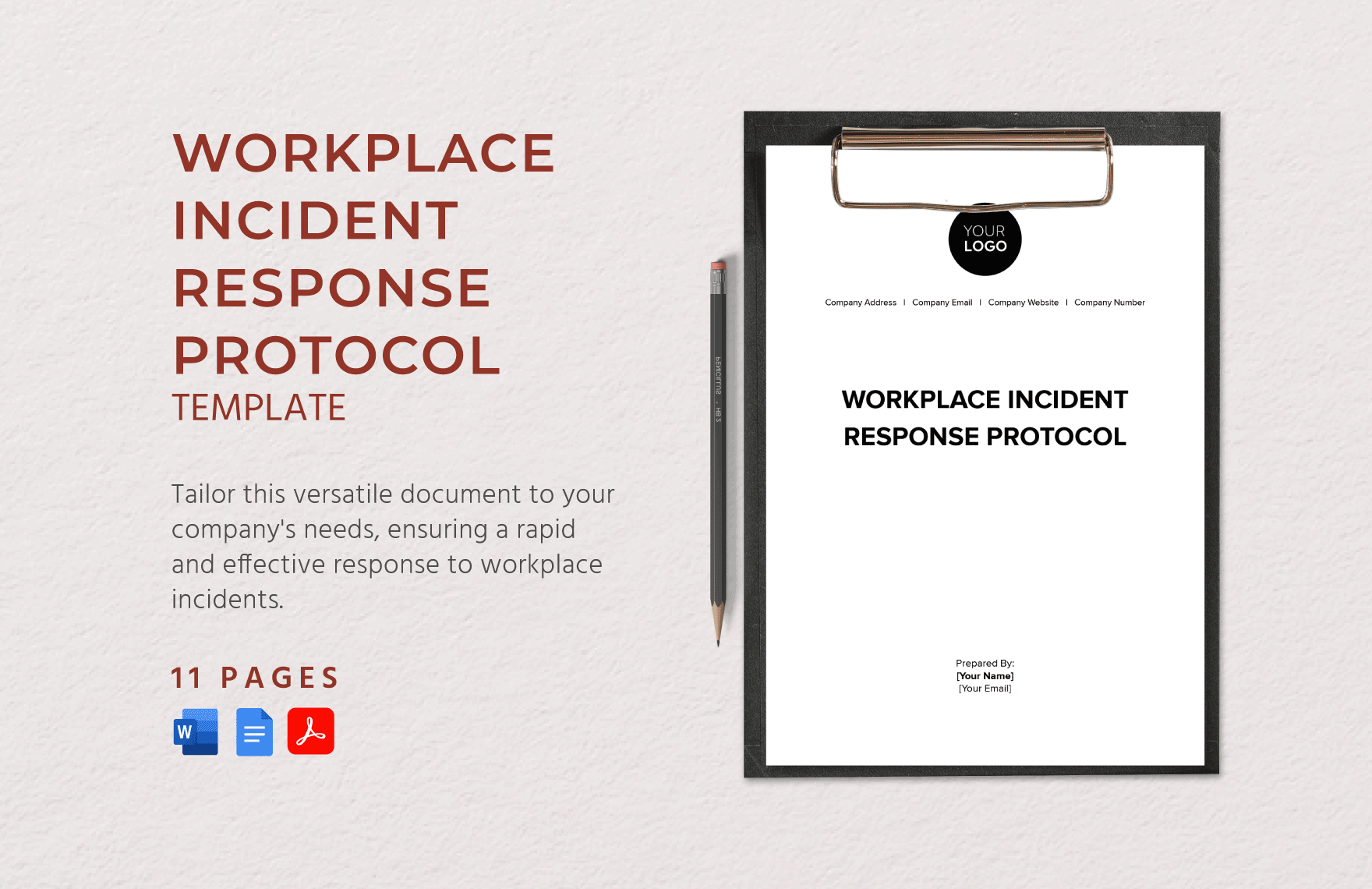 Workplace Incident Response Protocol Template