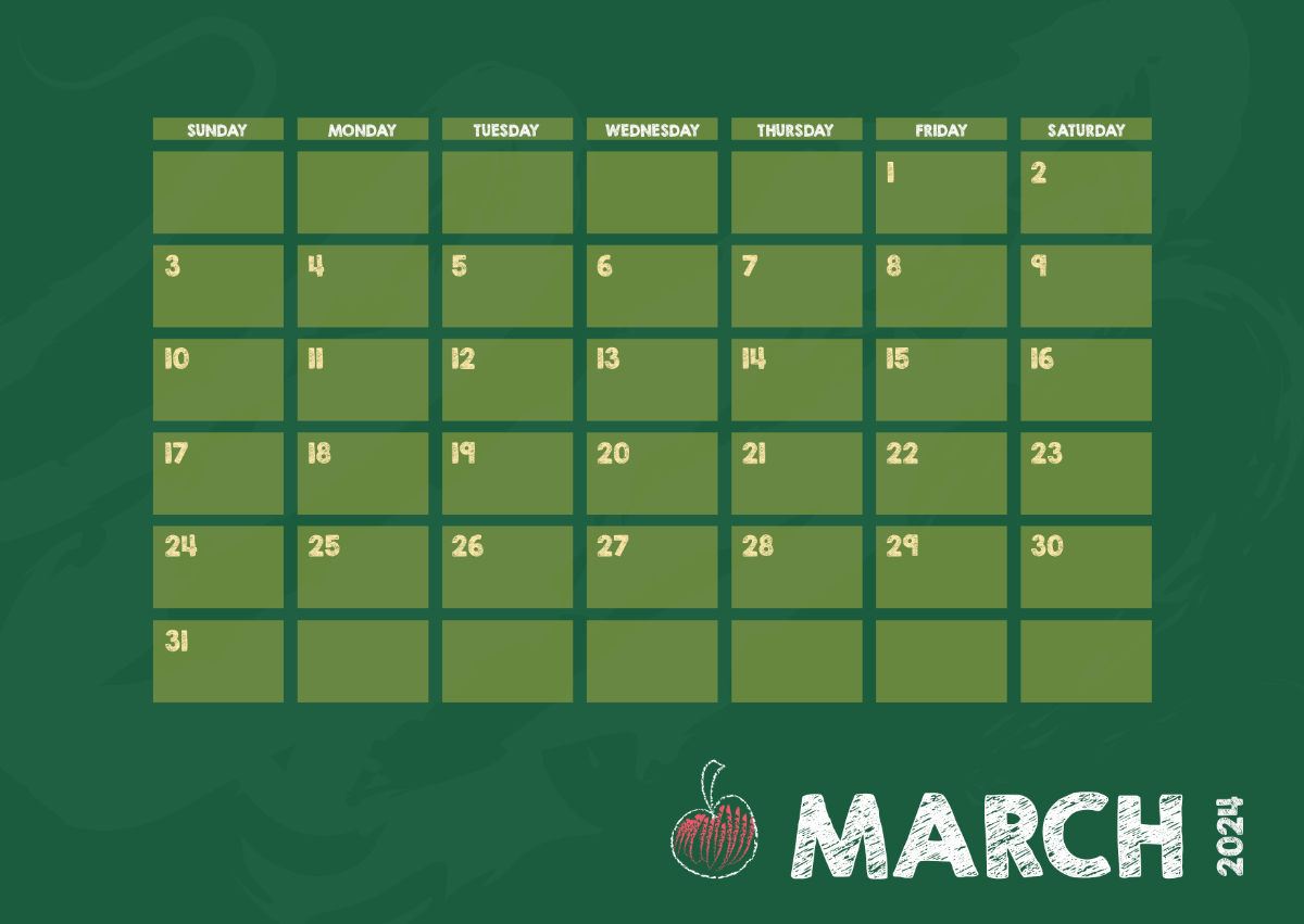 FREE March Calendar 2024 Templates & Examples Edit Online & Download