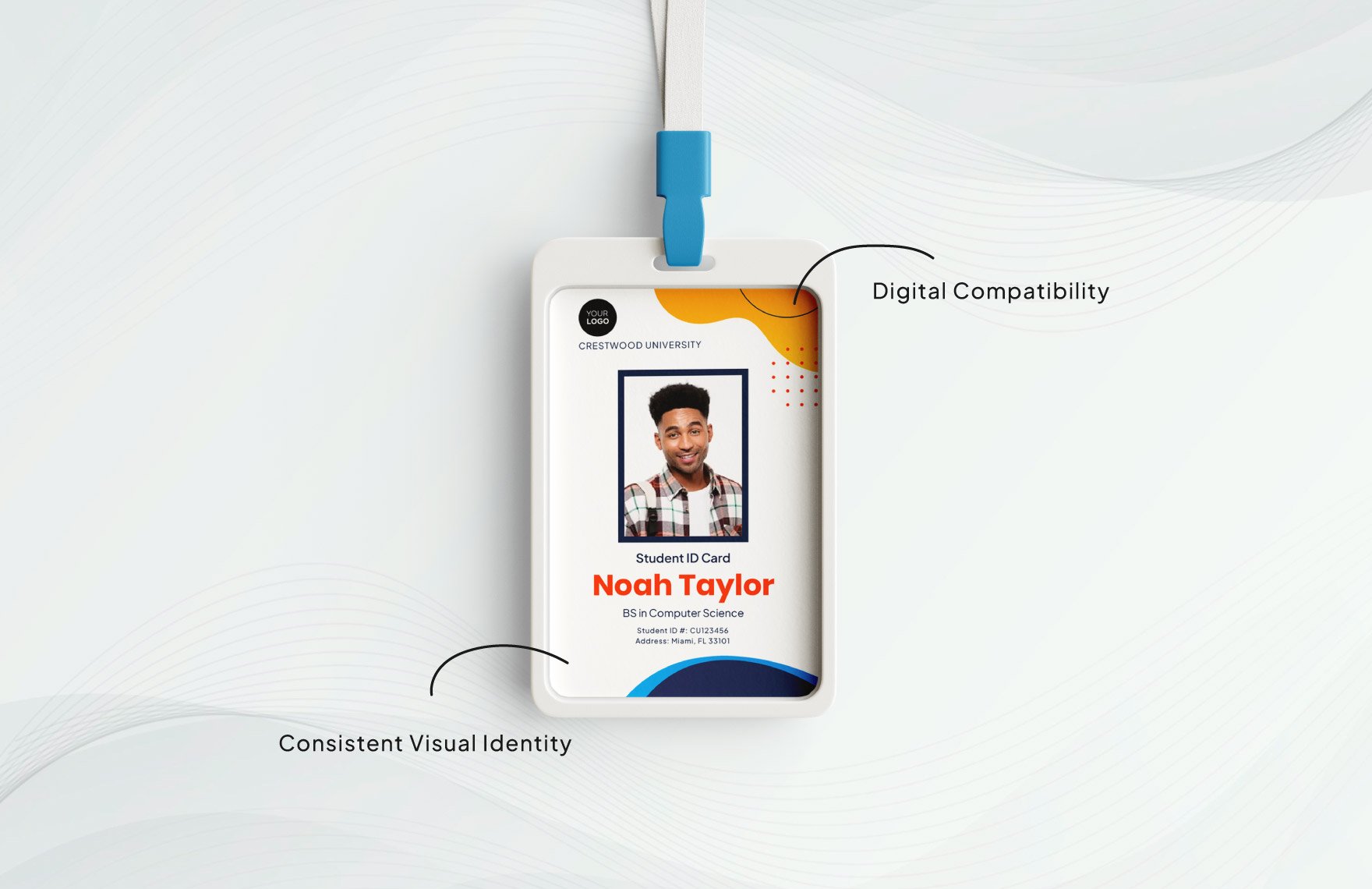 Design Student Id Card Template